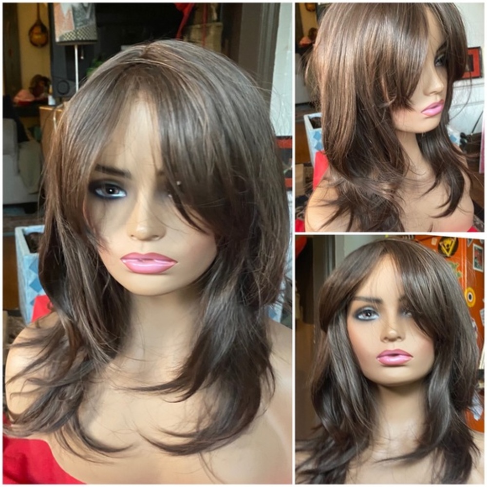 Chocolate brunette ultra real brown wig